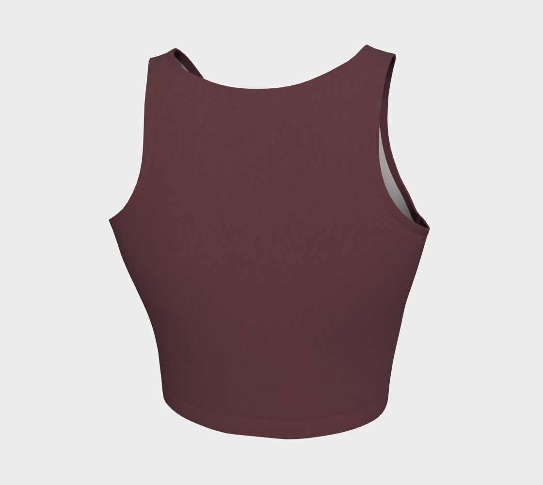 Crop Top in Crimson Cedar