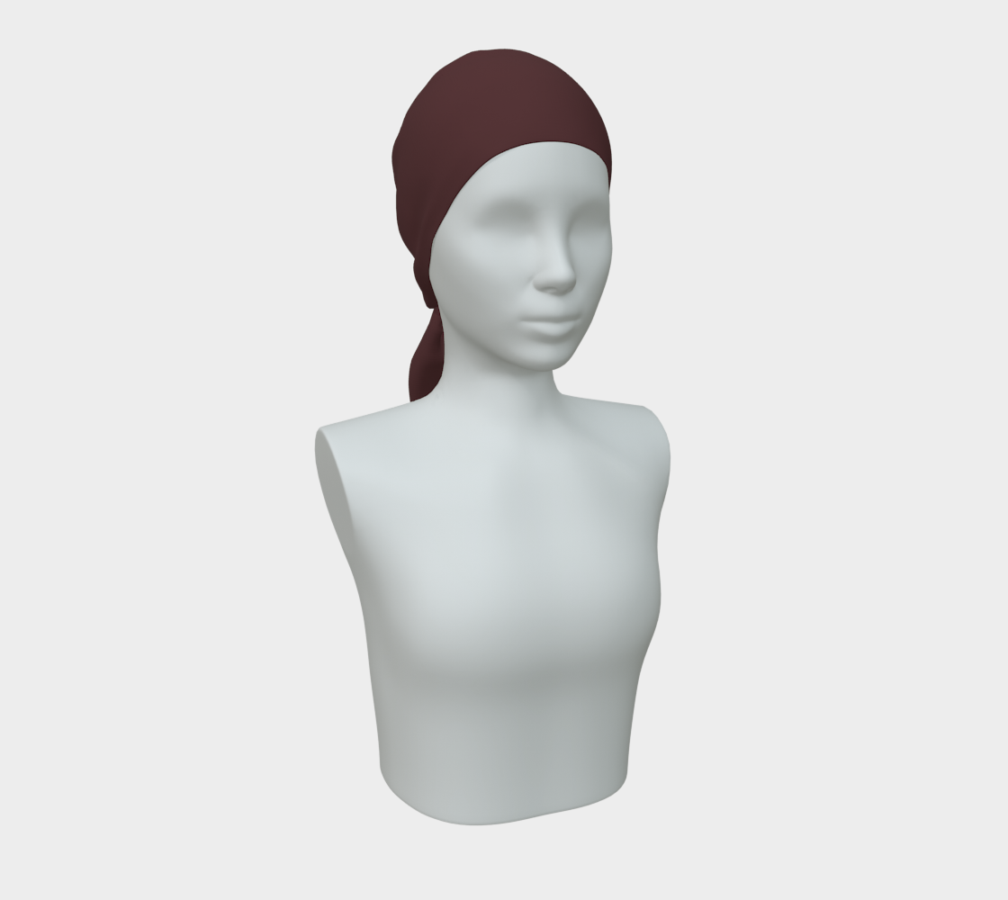 Headscarf in Crimson Cedar