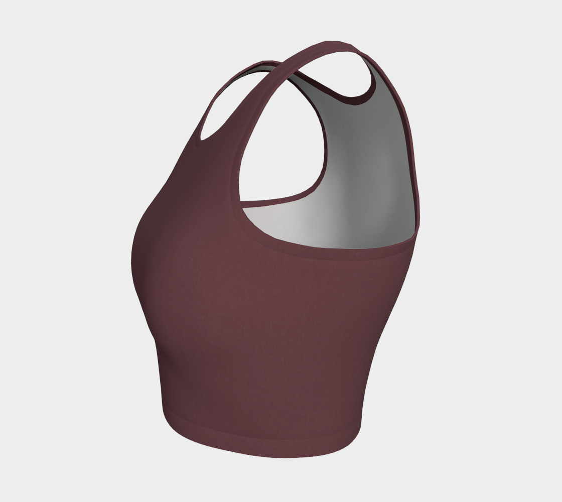 Crop Top in Crimson Cedar