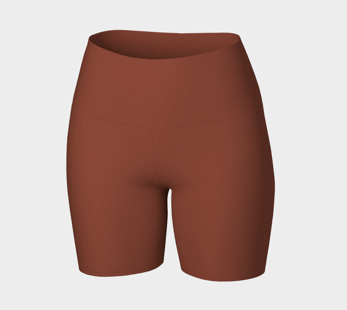 High-Waisted Short in Cinnamon Bark