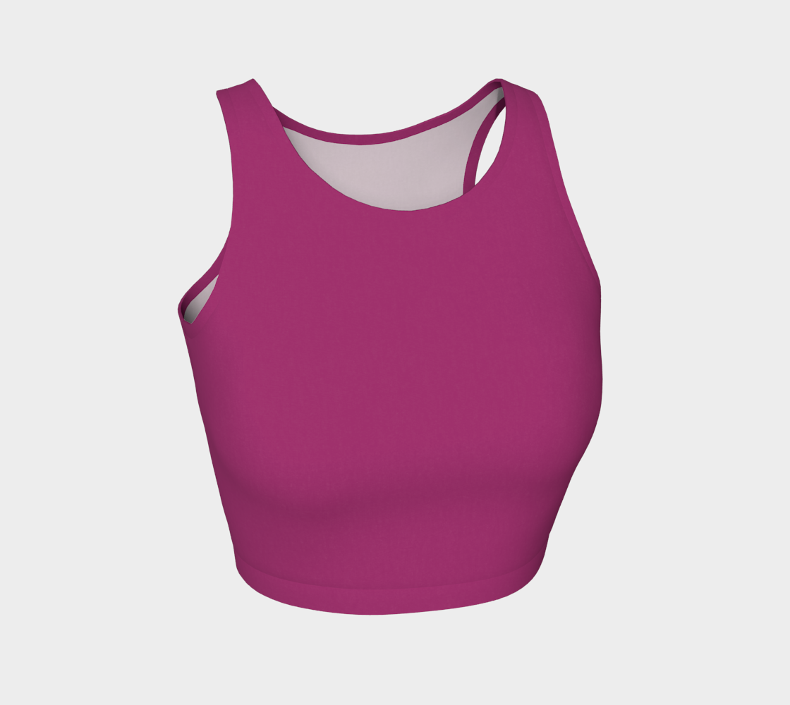 Crop Top in Velvet Plum