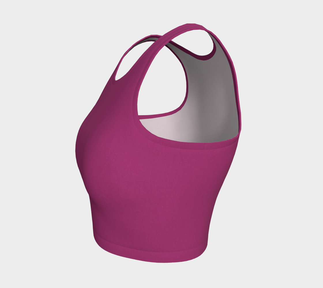 Crop Top in Velvet Plum