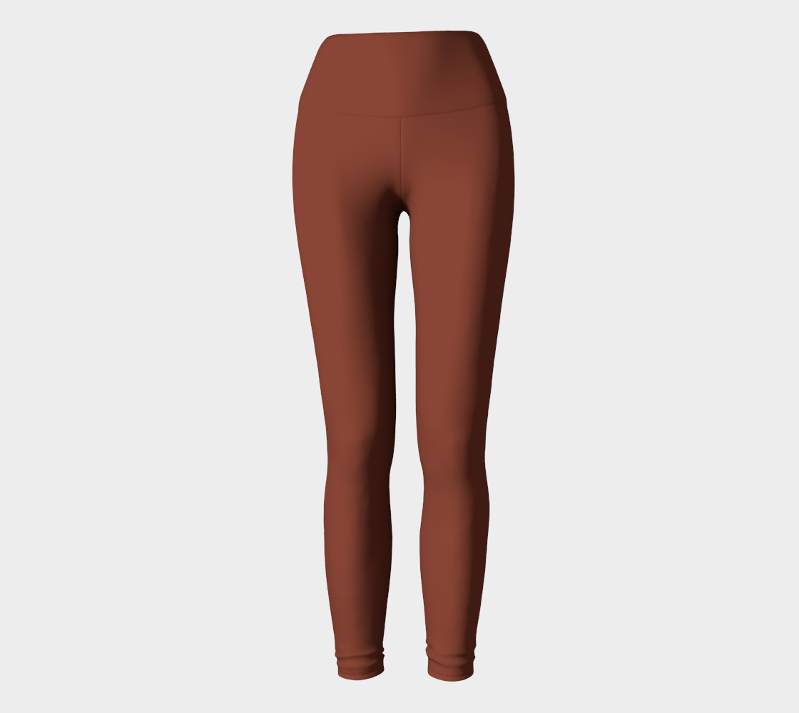 High-Waisted Legging in Cinnamon Bark
