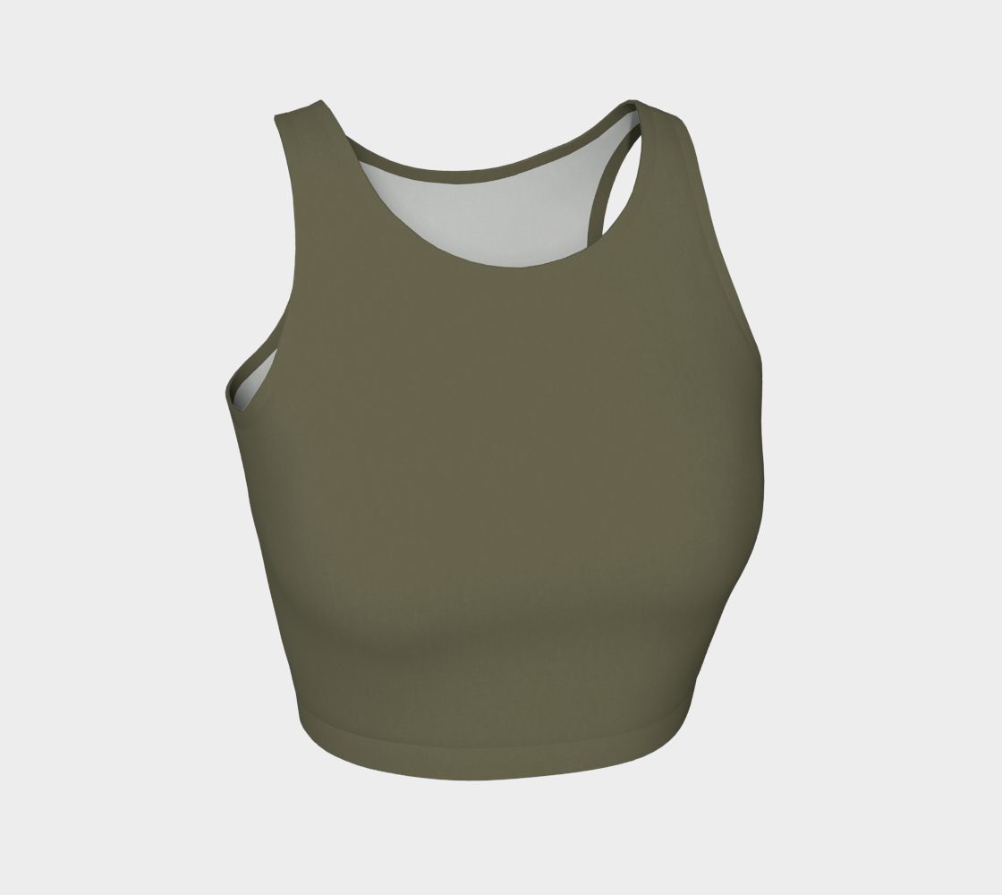 Crop Top in Moss Ember