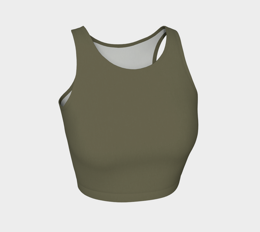 Crop Top in Moss Ember