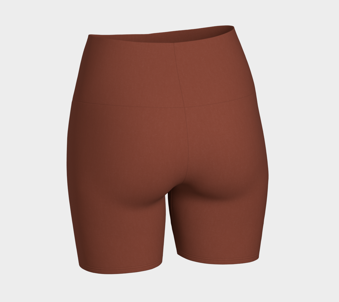 High-Waisted Short in Cinnamon Bark
