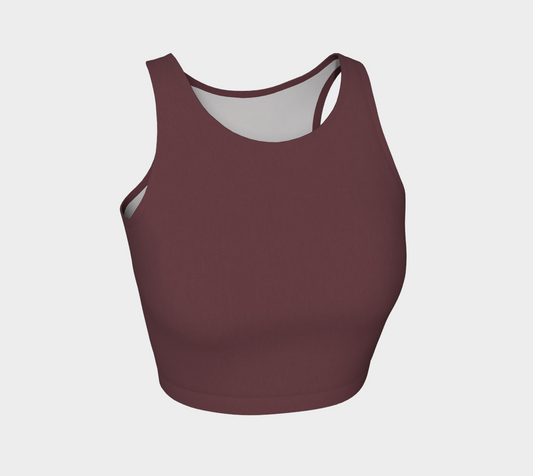 Crop Top in Crimson Cedar