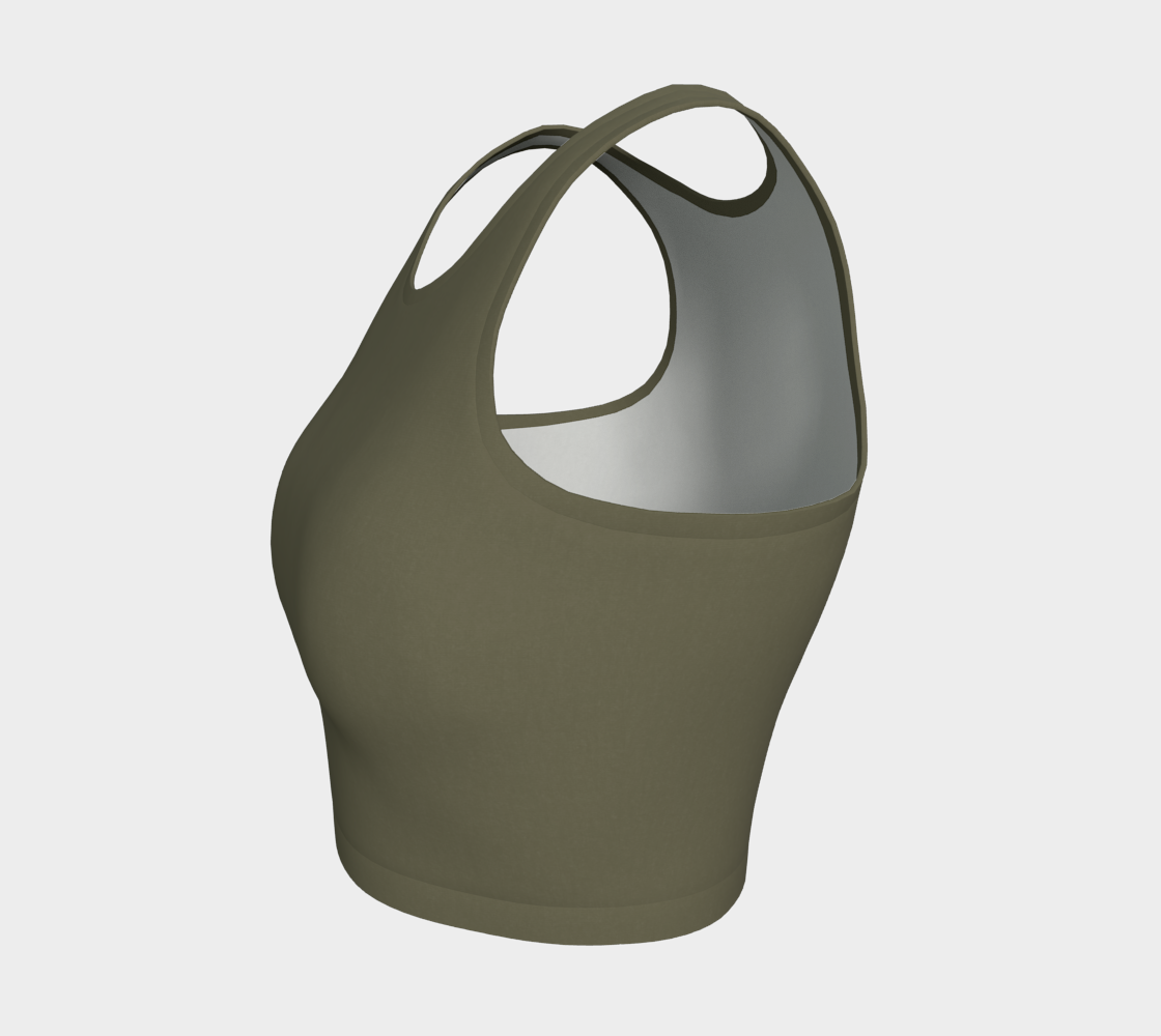 Crop Top in Moss Ember