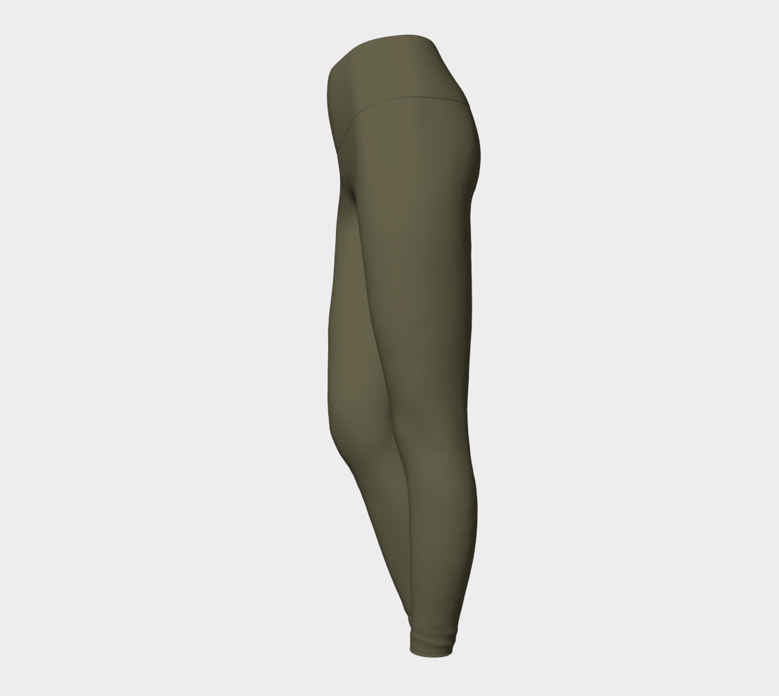 High-Waisted Legging in Moss Ember