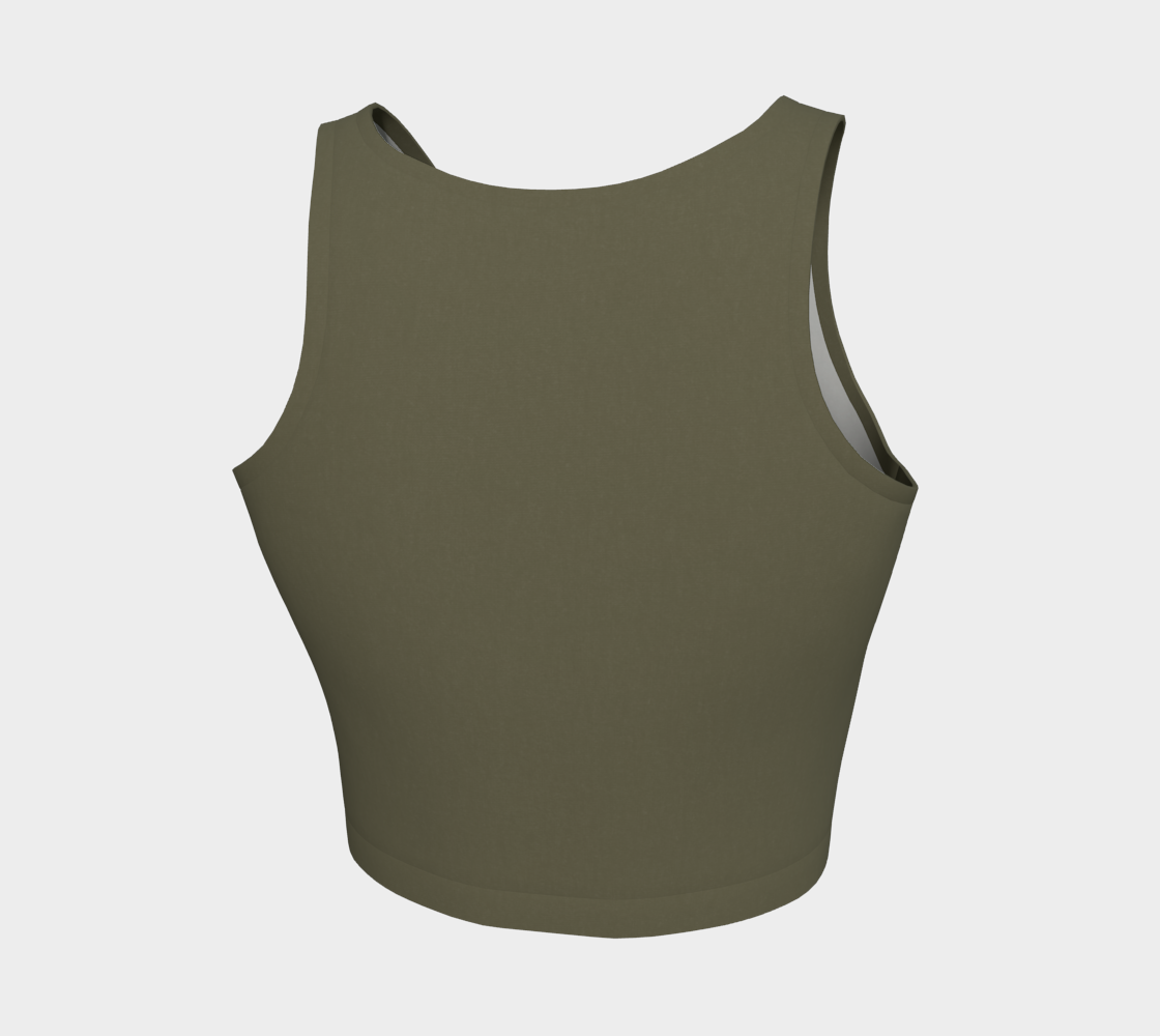 Crop Top in Moss Ember