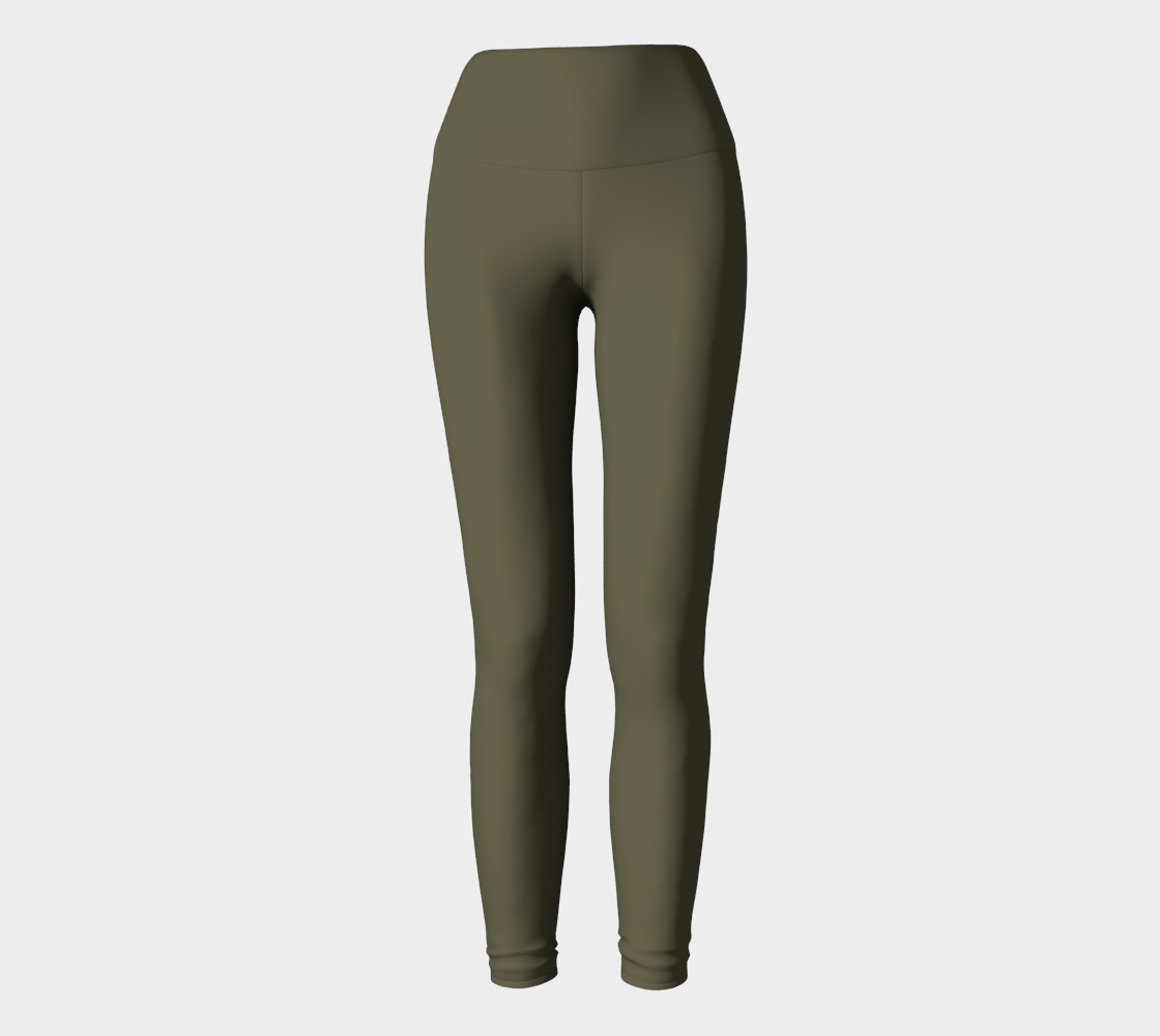 High-Waisted Legging in Moss Ember